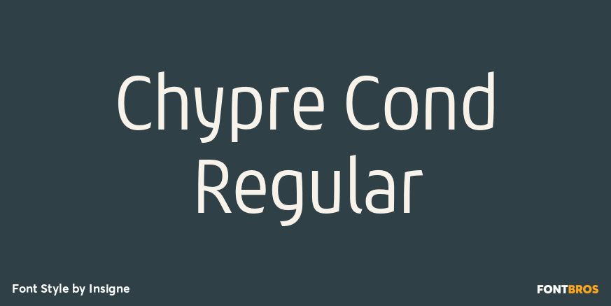 Chypre Cond Regular Font Poster #1