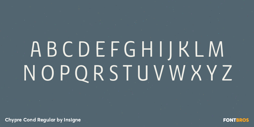 Chypre Cond Regular Font Poster #2