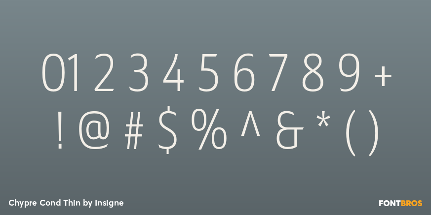 Chypre Cond Thin Font Poster #4