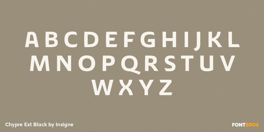 Chypre Ext Black Font Poster #2