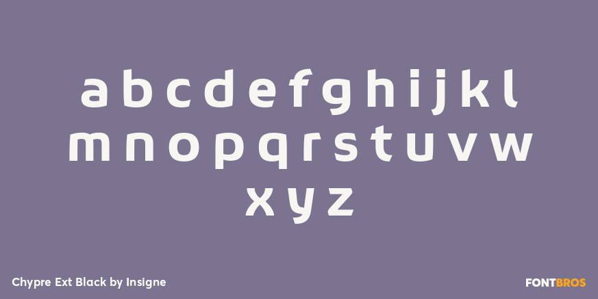 Chypre Ext Black Font Poster #3