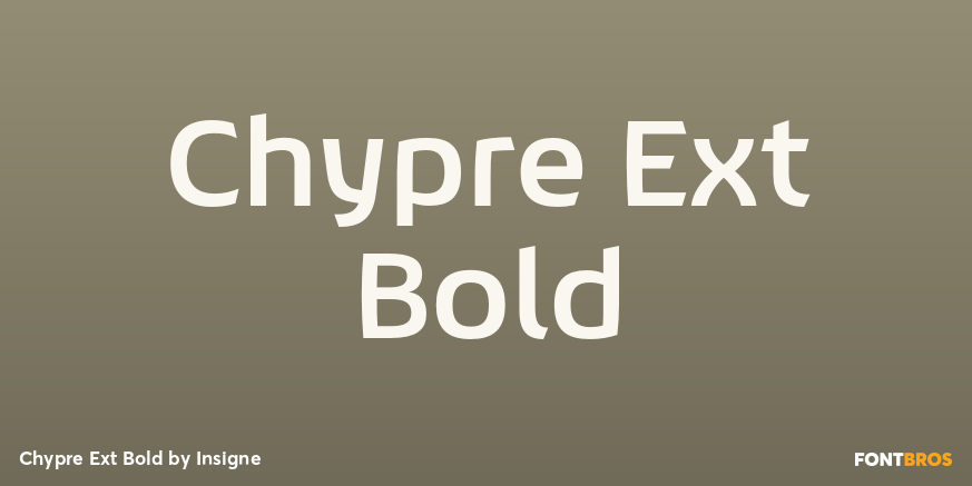 Chypre Ext Bold Font Poster #1