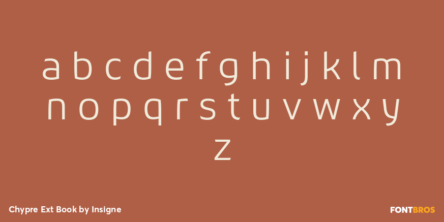 Chypre Ext Book Font Poster #3