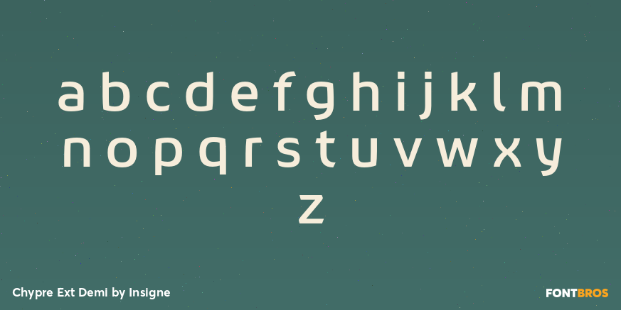 Chypre Ext Demi Font Poster #3