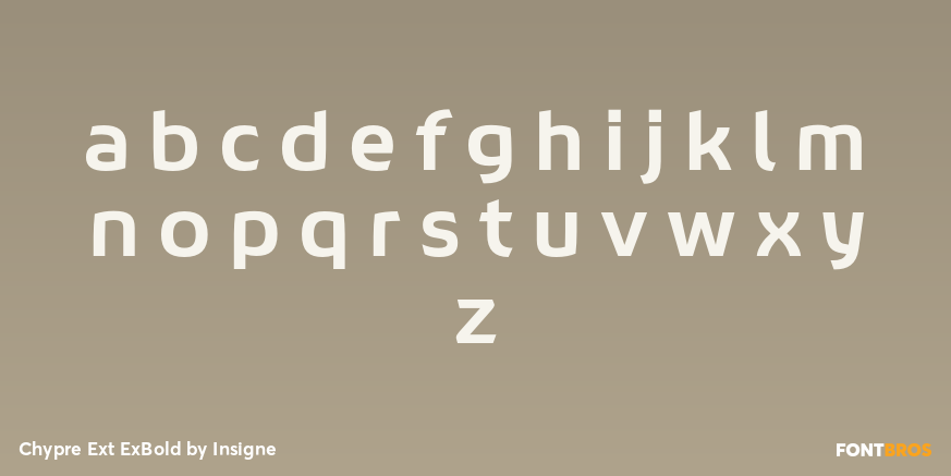 Chypre Ext ExBold Font Poster #3