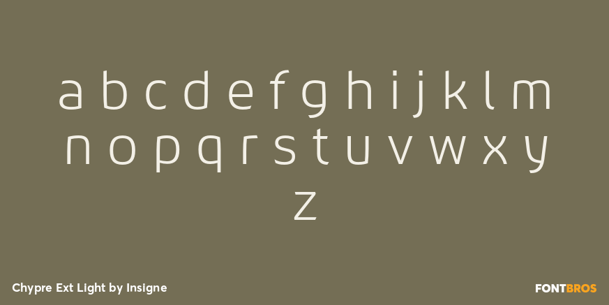 Chypre Ext Light Font Poster #3