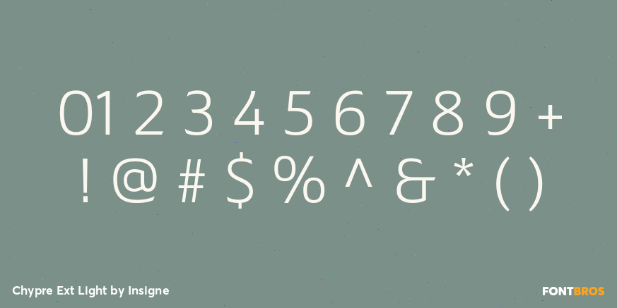 Chypre Ext Light Font Poster #4