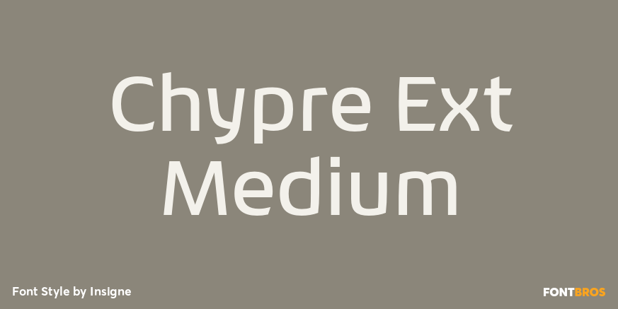 Chypre Ext Medium Font Poster #1