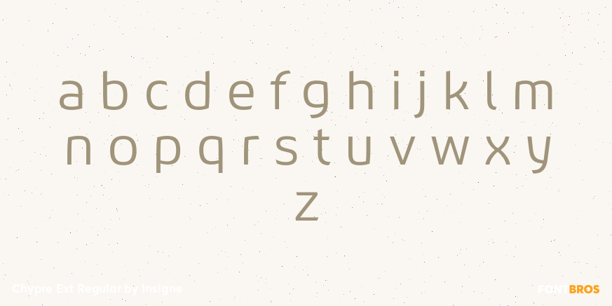 Chypre Ext Regular Font Poster #3