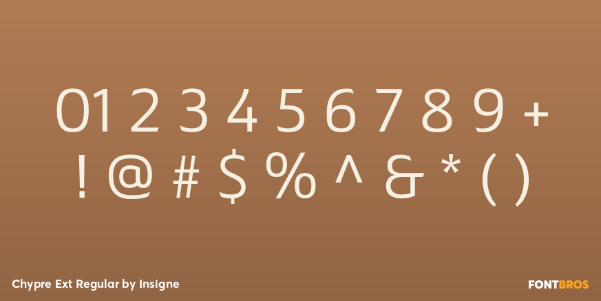 Chypre Ext Regular Font Poster #4