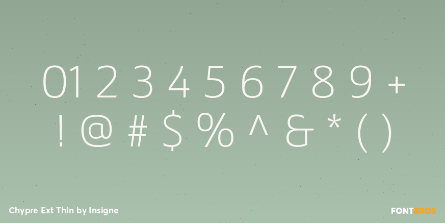 Chypre Ext Thin Font Poster #4