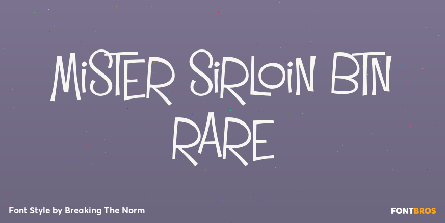 Mister Sirloin BTN Rare Poster