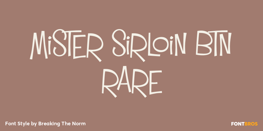 Mister Sirloin BTN Rare Poster