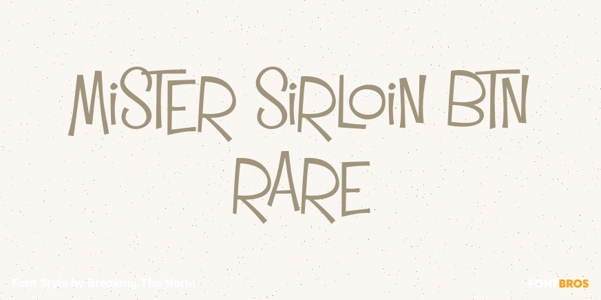 Mister Sirloin BTN Rare Poster