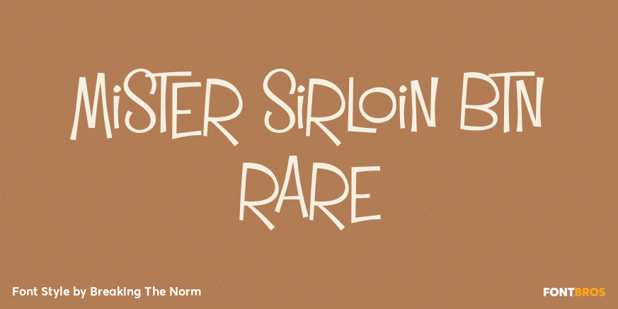 Mister Sirloin BTN Rare Poster