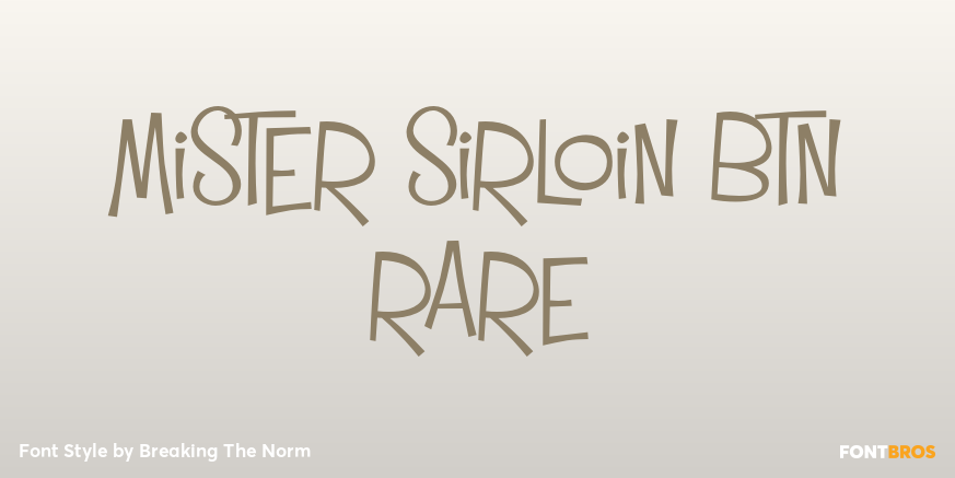 Mister Sirloin BTN Rare Poster