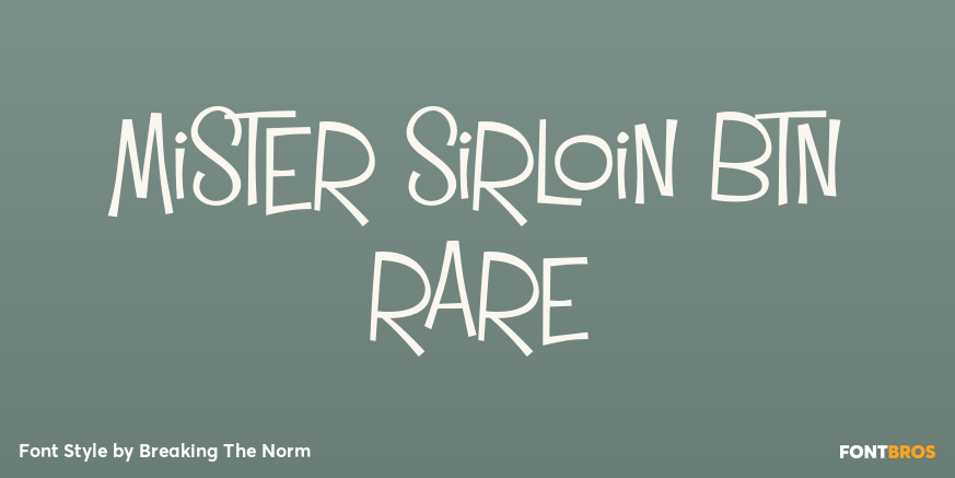 Mister Sirloin BTN Rare Poster