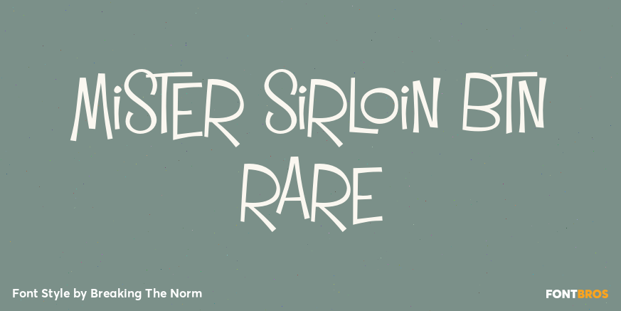 Mister Sirloin BTN Rare Poster