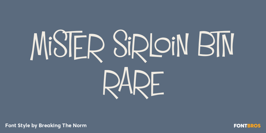 Mister Sirloin BTN Rare Poster