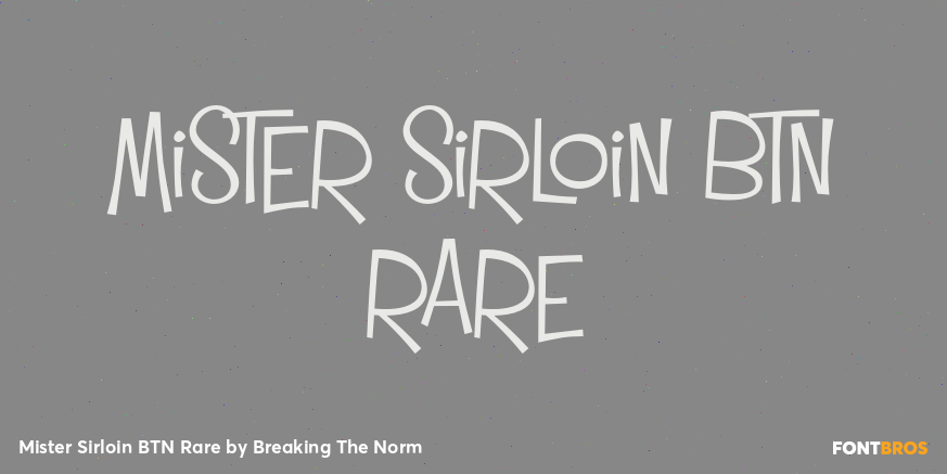 Mister Sirloin BTN Rare Poster