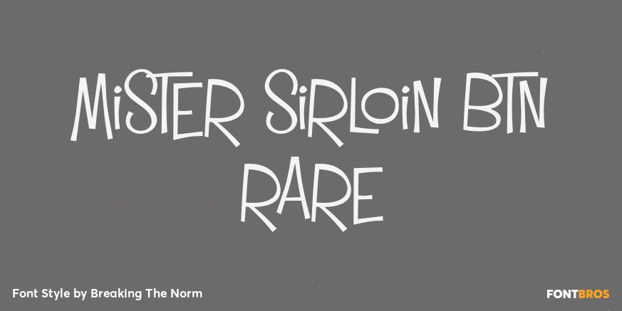 Mister Sirloin BTN Rare Poster