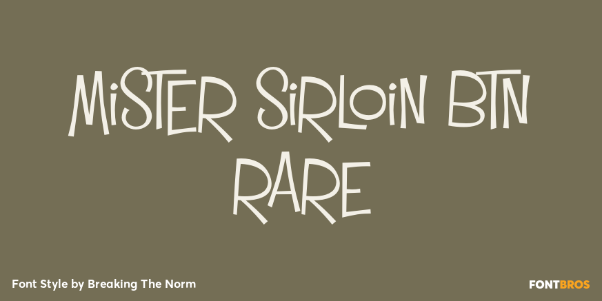 Mister Sirloin BTN Rare Poster