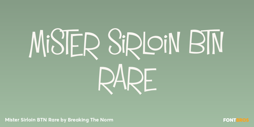 Mister Sirloin BTN Rare Poster