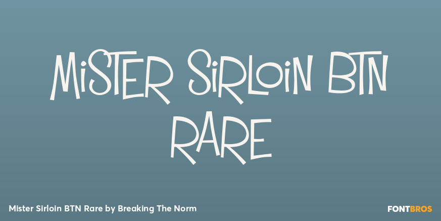 Mister Sirloin BTN Rare Poster