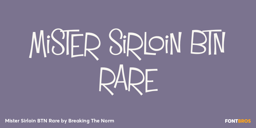 Mister Sirloin BTN Rare Poster