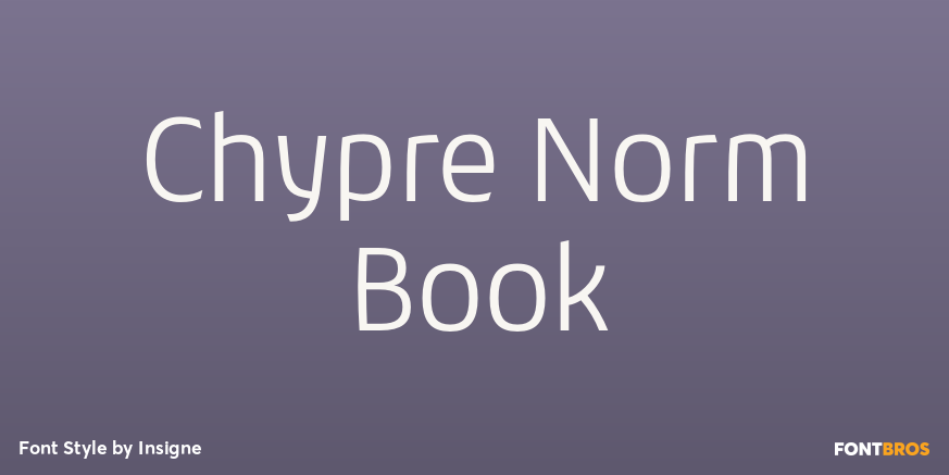 Chypre Norm Book Font Poster #1