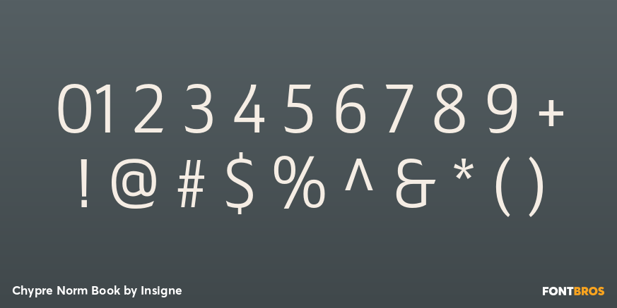 Chypre Norm Book Font Poster #1