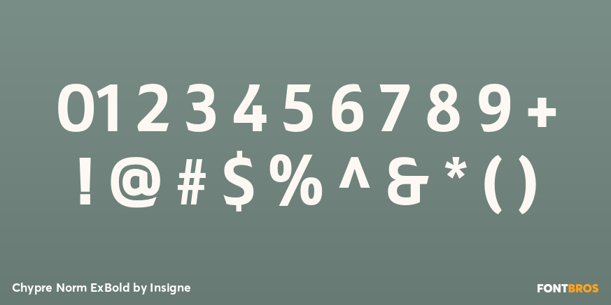 Chypre Norm ExBold Font Poster #1