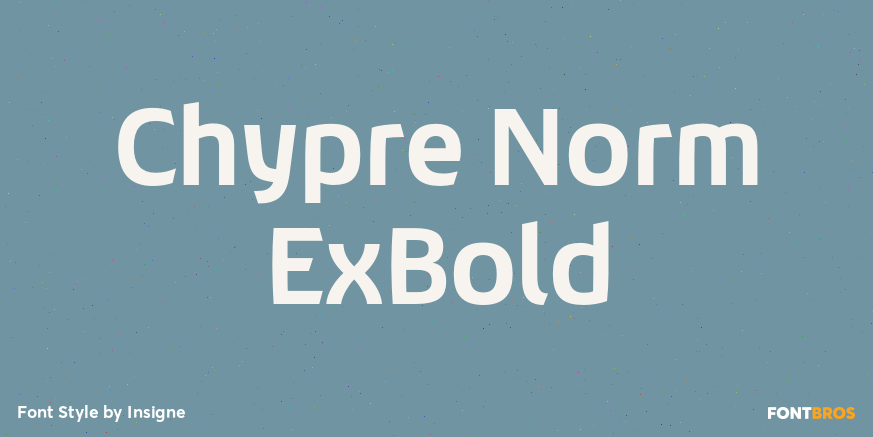 Chypre Norm ExBold Font Poster #1