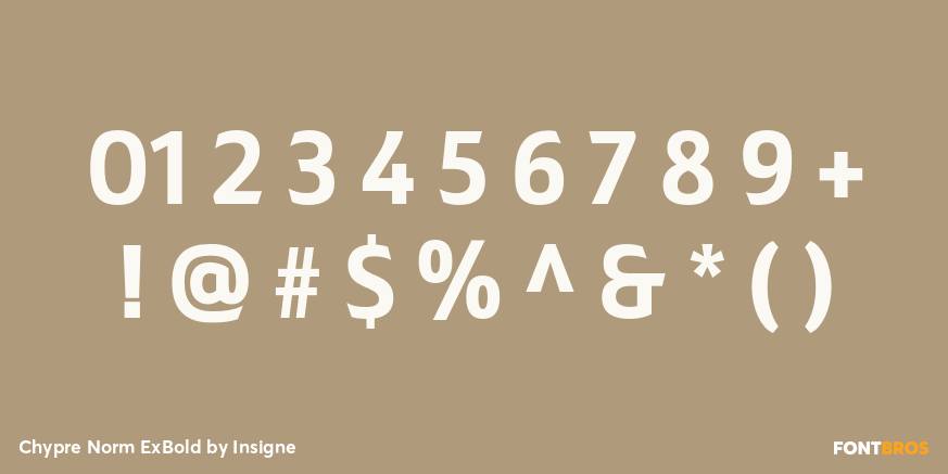 Chypre Norm ExBold Font Poster #4