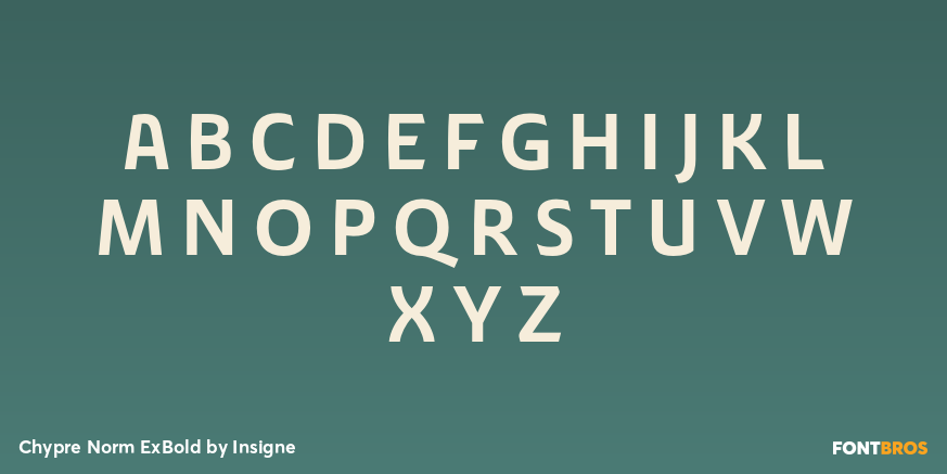 Chypre Norm ExBold Font Poster #1