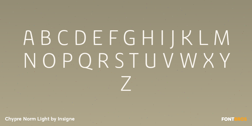 Chypre Norm Light Font Poster #2