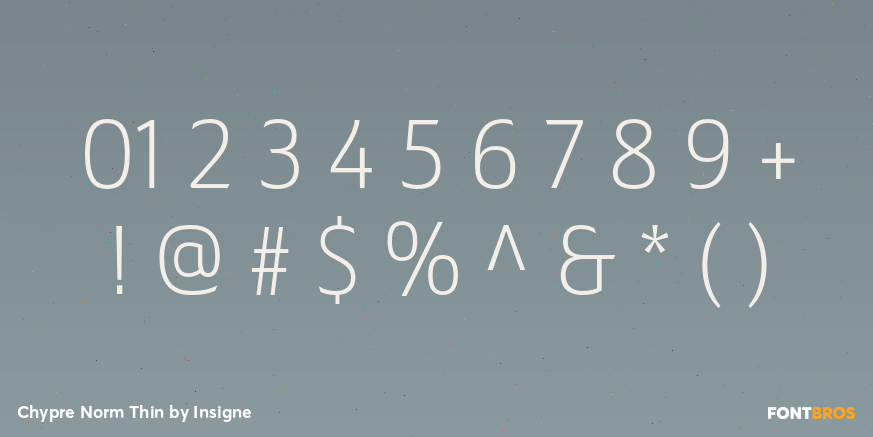 Chypre Norm Thin Font Poster #1