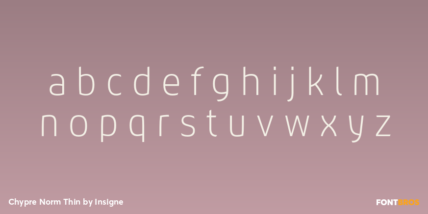 Chypre Norm Thin Font Poster #1