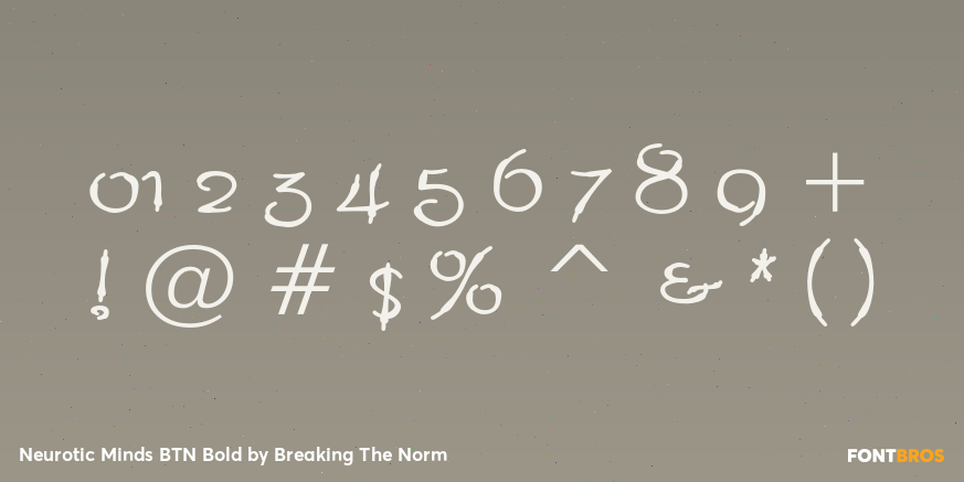 Neurotic Minds BTN Bold Font Poster #1