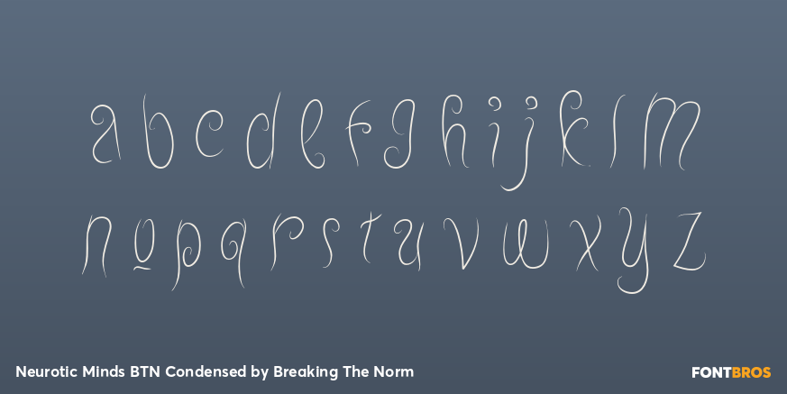 Neurotic Minds BTN Condensed Font Poster #3