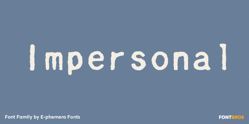 Impersonal Poster