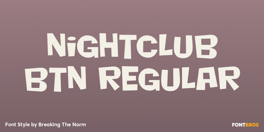 Nightclub BTN Regular Poster