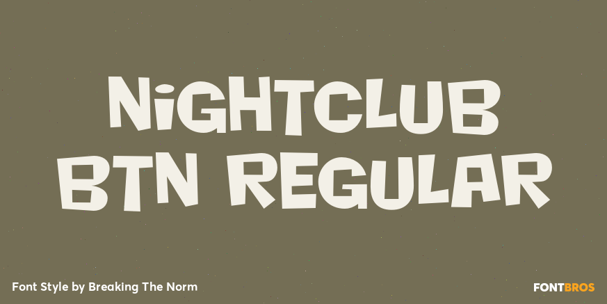 Nightclub BTN Regular Poster