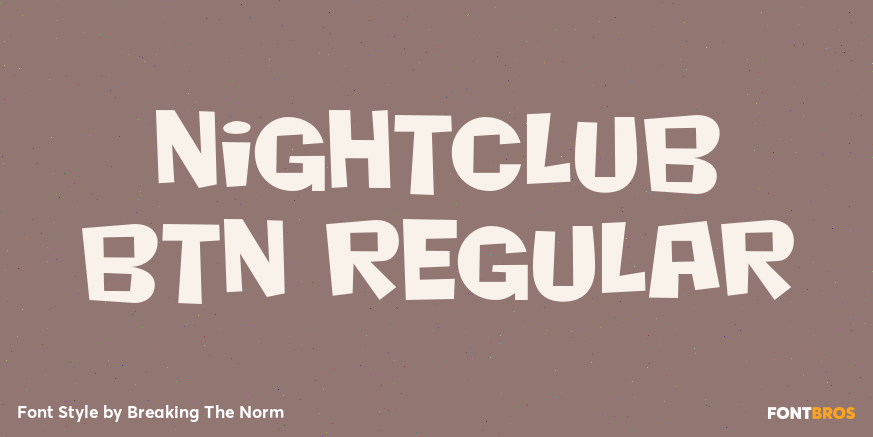 Nightclub BTN Regular Poster