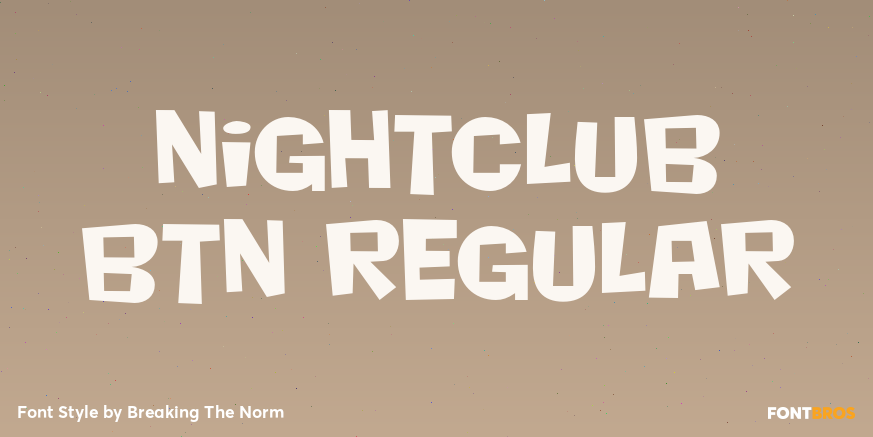 Nightclub BTN Regular Poster