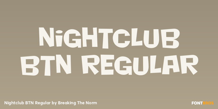 Nightclub BTN Regular Poster