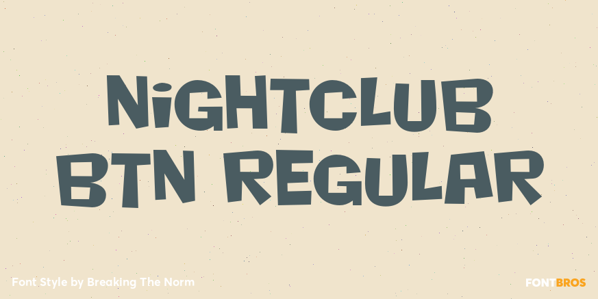 Nightclub BTN Regular Poster