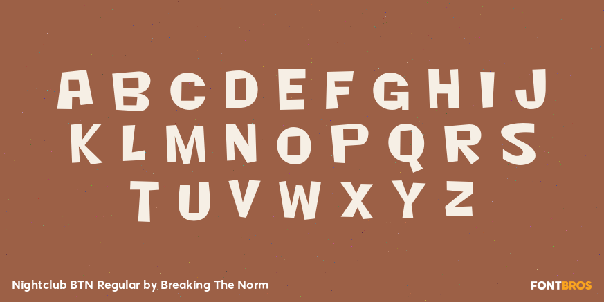 Nightclub BTN Regular Font Poster #2