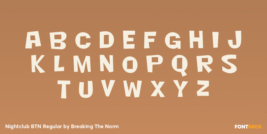 Nightclub BTN Regular Font Poster #1
