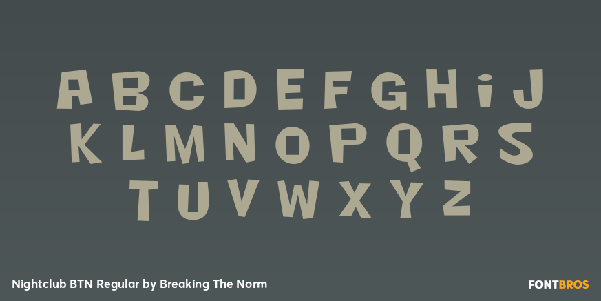 Nightclub BTN Regular Font Poster #1